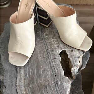 Women's Cole Haan Ivory Luci High Slides - Size 10B